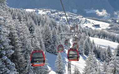 Gondeln der Schönjochbahn in Serfaus-Fiss-Ladis