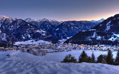 Abendstimmung in Serfaus im Winter | © Serfaus-Fiss-Ladis/Tirol