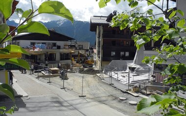 Der Umbau der U-Bahn Station Zentrum in Serfaus in Tirol schreitet zügig voran | © Serfaus-Fiss-Ladis