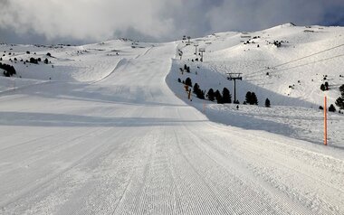 Die 12er Sportiv ist eine schwarze Abfahrt im Skigebiet Serfaus Fiss Ladis Tirol Österreich | © Fisser Bergbahnen GmbH