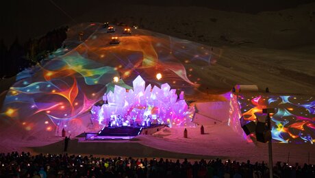 Die Adventure Night Serfaus ist eine abendliche Skishow in Serfaus-Fiss-Ladis Tirol Österreich | © Serfaus-Fiss-Ladis Marketing GmbH | Andreas Kirschner