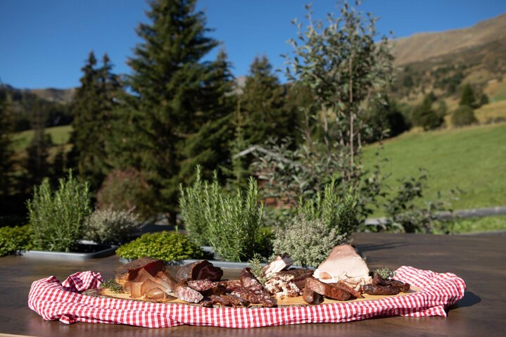 Jausenplatte im Restaurant Leithe Wirt